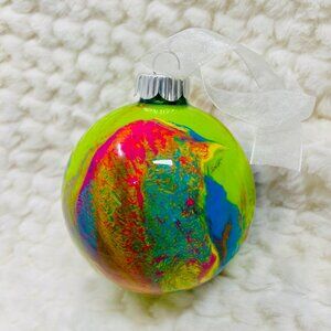 Hand Painted Glass Ornament- Large